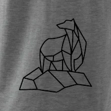Geometria ľadový medveď na ľade Geometria ľadový medveď na ľade
