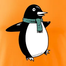 Tučniak so zeleným šálom