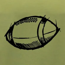 Americký futbal lopta skica