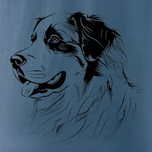 Bernský salašnícky pes čierna kresba