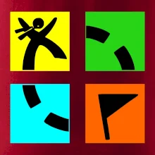Geocaching logo farebné