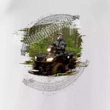 ATV štvorkolka v lese ATV štvorkolka v lese