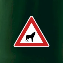 Dopravná značka - Pozor vlk
