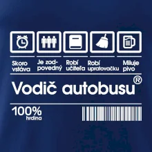 Čiarový kód - Vodič autobusu