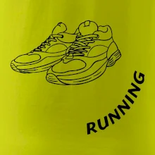 Running nápis šikmo