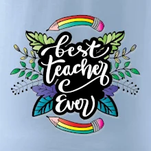 Farebné ceruzky best teacher ever