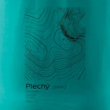 Plechý - vrstevnice v obdĺžniku