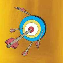 Šípy vo farebnom terči