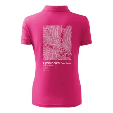 Lysá hora - vrstevnice v obdĺžniku