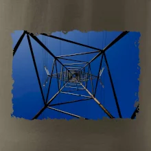 Stožiar vysokého napätia zospodu