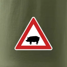 Dopravná značka - Pozor prasa domáca Dopravná značka - Pozor prasa domáca