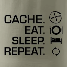 Eat sleep repeat Cache