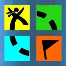 Geocaching logo farebné