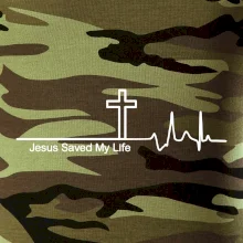 Jesus Saved My Life kríž ekg Jesus Saved My Life kríž ekg