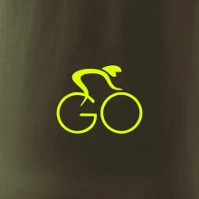 GO - Fluo cyklista malý