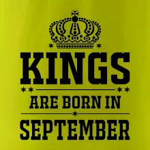 Kings are born in September