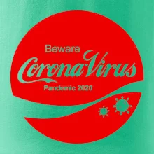 Corona virus pandemic logo