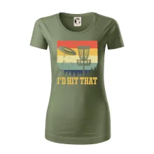 Disc golf player retro vintage