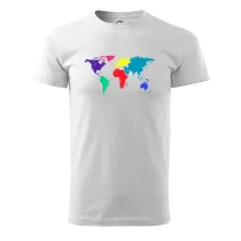 Svetové kontinenty bez názvov - farebné