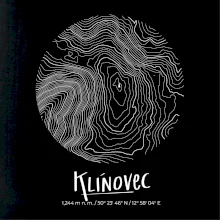 Klínovec - vrstevnice v kruhu