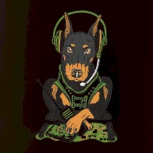 Bojový doberman (Pecka design)
