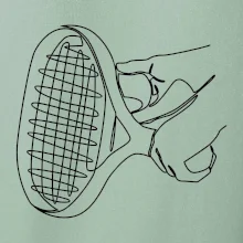 Tenisová raketa jedným ťahom Tenisová raketa jedným ťahom