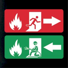 Lidé utíkají, hasiči přibíhají