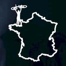 Cyklistka nad Francií