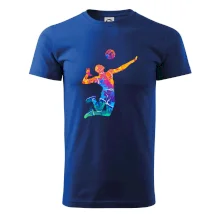 Volejbalista splash s loptou Volejbalista splash s loptou