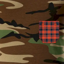 Flanelové triko červené