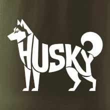 Husky nápis v tele