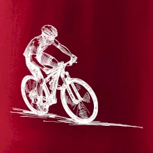 MTB kreslený cyklista