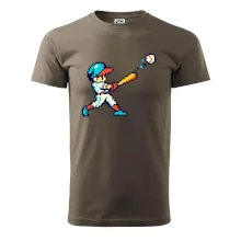 Baseballový hráč pixel art