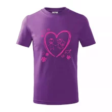 Svadba - kreslené srdce