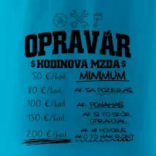 Hodinová mzda - opravár