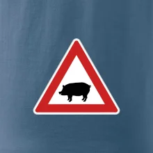 Dopravná značka - Pozor prasa domáca
