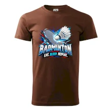 Bedmintonová raketa s košíčkom eat sleep repeat