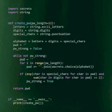 Python Generátor hesiel