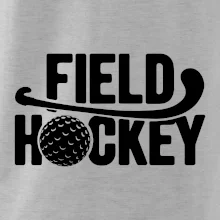Field hockey loptička a nápis