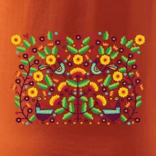 Folklór - farebne kvetiny obdĺžnik