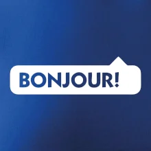 Nápis Bonjour