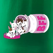 Bullterrier Friends Forever ružové (Pecka design)