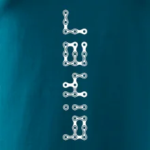 Biker nápis na výšku reťaz