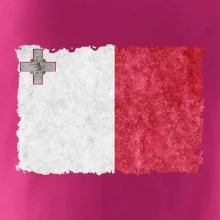 Vlajka Malta ohrýzaná