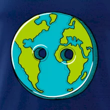 Planéta krajiny gombík (Pecka design)