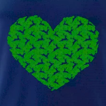 Vianočné jelene v srdci