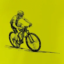 MTB kreslený cyklista