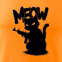 Meow mačka so zbraňou