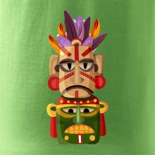 Mayová maska s perím