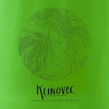 Klínovec - vrstevnice v kruhu